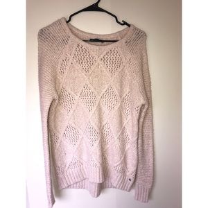 Pink cozy, knit sweater!
